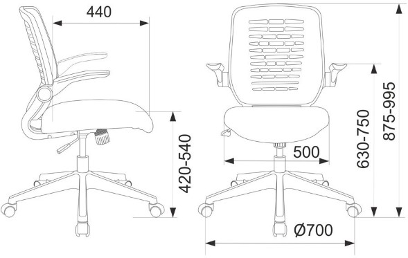 Кресло Бюрократ CH-495/BLACK  в Ставрополе 