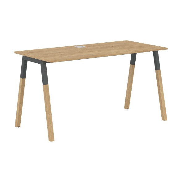 Стол FST 1367 Белый премиум/Белый-Бук 1380х670х733 FORTA