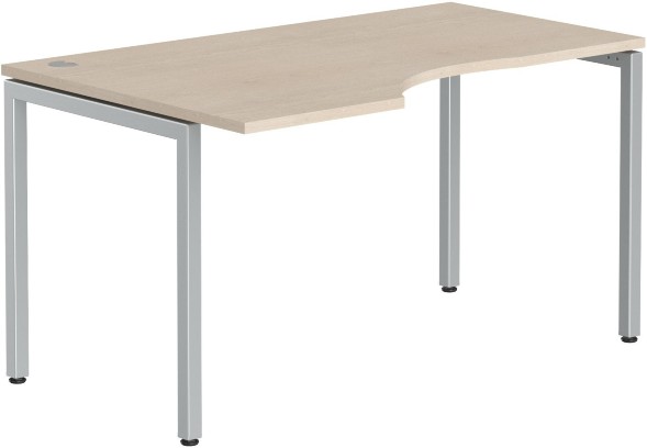 Стол эргономичный XSCET 149(L) Бук Тиара/Алюминий 1400х900х750 в Ставрополе 