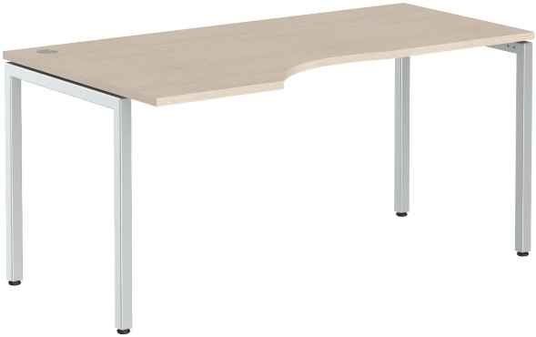 Стол эргономичный XSCET 169(L) Бук Тиара/Алюминий 1600х900х750 в Ставрополе 