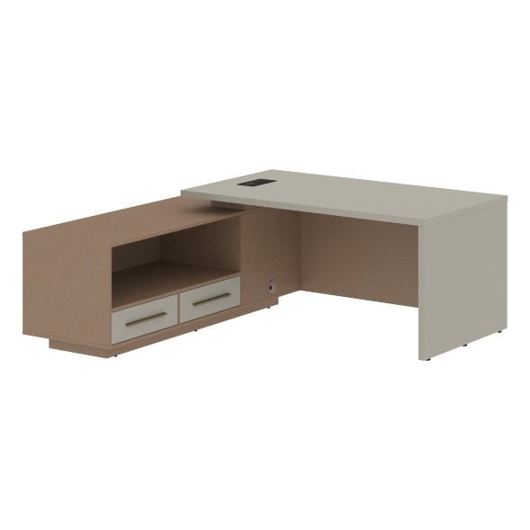 Стол руководителя с тумбой VCT 1919(L) 1900х1900х750 VELION