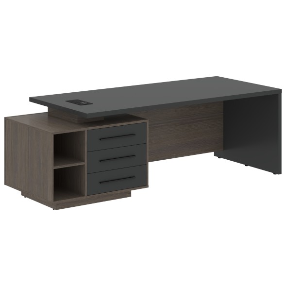 Стол руководителя с тумбой VCT 2390(L) 2300х900х750 VELION